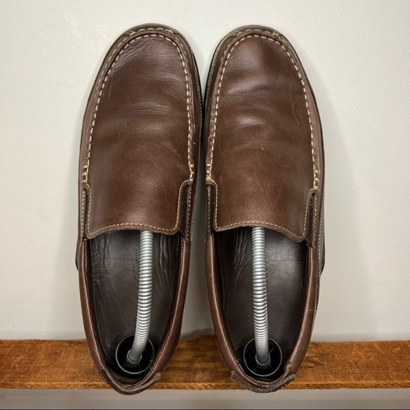 Cole Haan Brown Leather Tucker Venetian Driver Slip On Loafers Shoes Men’s 10.5 - Picture 5 of 10